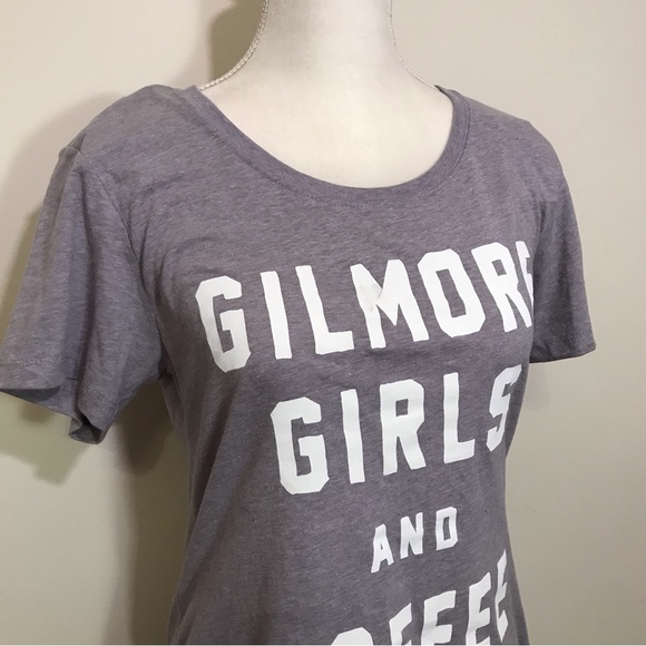 NWT Gilmore Girls and Coffee Gray White T-Shirt Size XL - Picture 2 of 9